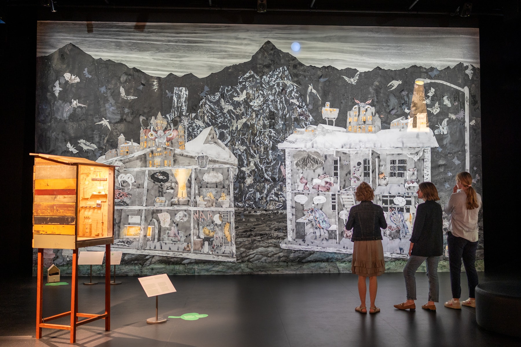 A glimpse of the experience offered by one of the exhibition’s artworks